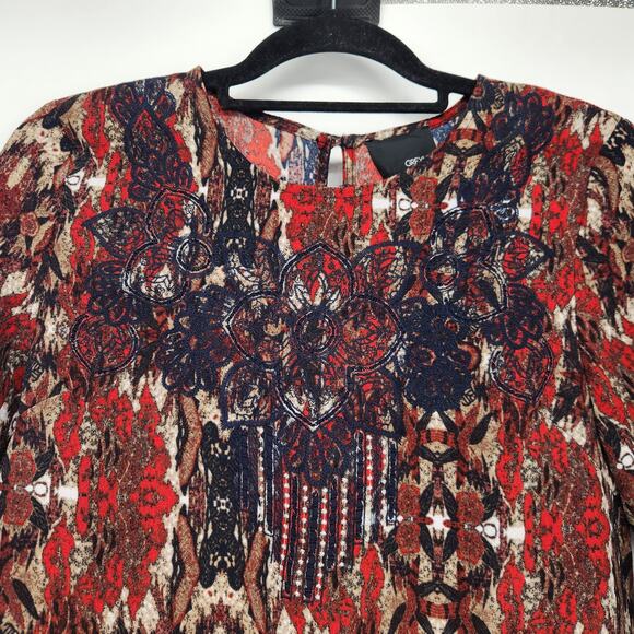 NWT Anthropologie Greylin Multi-Color Embroidered Shift Dress Women's XS - Picture 6 of 10